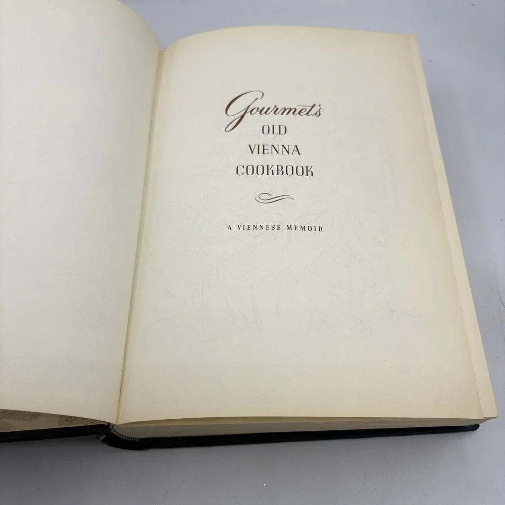 Gourmet's Old Vienna Cookbook HC Vintage Christensen‎ 1st Ed 3rd Print 1968